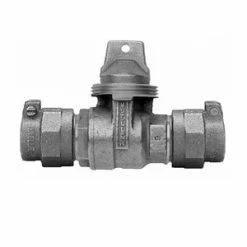 Flash Sale 🥰 Mueller Company 1-1/2 in. Pack Joint In-Line Ball Curb Valve 😀