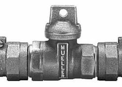 Discount 🎁 Mueller Company 1-1/2 in. IPS Pack Joint In-Line Ball Curb Valve 🤩