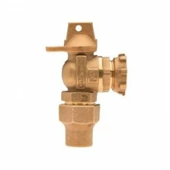 Best deal 🔔 Mueller Company 5/8 x 1 in. Copper Flared Lock Nut Brass Angle Ball Valve Curb Stop ⌛