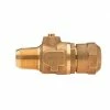 Cheap 🔔 Mueller Company 2 in. CC Taper Threaded x Compression Cast Brass Alloy Ball Valve Corporation Stop 🛒