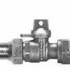 Promo ⭐ Mueller Company 3/4 in. Flared x Meter Swivel Ball Valve with Lock Wing ✨