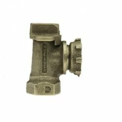 Brand new 🔔 Mueller Company 5/8 x 3/4 in. FIP x Lock Nut Brass Angle Ball Valve Curb Stop 🥰