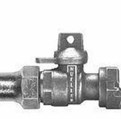 Flash Sale 💯 Mueller Company 1 in. Flared x Meter Swivel Ball Valve with Lock Wing ⭐