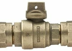 Outlet 👍 Mueller Company 3/4 in. CTS Pack Joint Brass Ball Curb Valve ⌛
