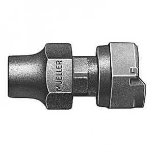 New π Mueller Company 5/8 x 3/4 in. Flared x Swivel Nut Brass Meter Coupling π 3 New π Mueller Company 5/8 x 3/4 in. Flared x Swivel Nut Brass Meter Coupling π