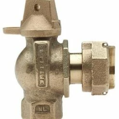 Coupon 👏 Mueller Company 1 in. FIPS x Meter Swivel Nut Cast Brass Alloy Angle Meter Valve 👏