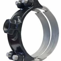 New ⌛ Mueller Company 10 x 1 in. CC Iron and Stainless Steel Double Strap Saddle ✨