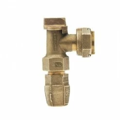 Cheap ✔️ Mueller Company 5/8 x 3/4 in. IPS x Meter Swivel PEP Brass Angle Meter Stop 😍