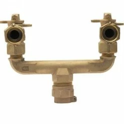 Cheapest 😉 Mueller Company 1 x 3/4 x 3/4 in. Pack Joint x MIPT Water Service Brass U Branch Connector 🎁