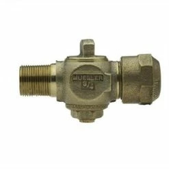 New 🤩 Mueller Company 1 in. MIPS x Compression Brass Corporation Valve 🤩