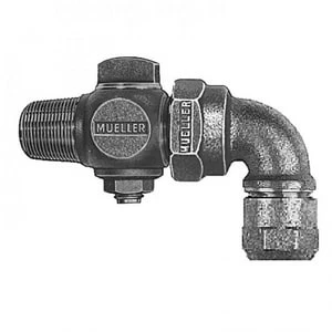 New π Mueller Company 1 x 1 in. CC x Compression Brass Corporation Stop π 3 New π Mueller Company 1 x 1 in. CC x Compression Brass Corporation Stop π